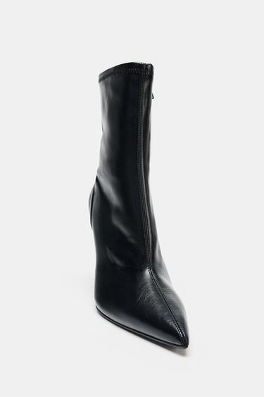 BOTTINES À TALONS FINS - Noir de Zara - Image 5
