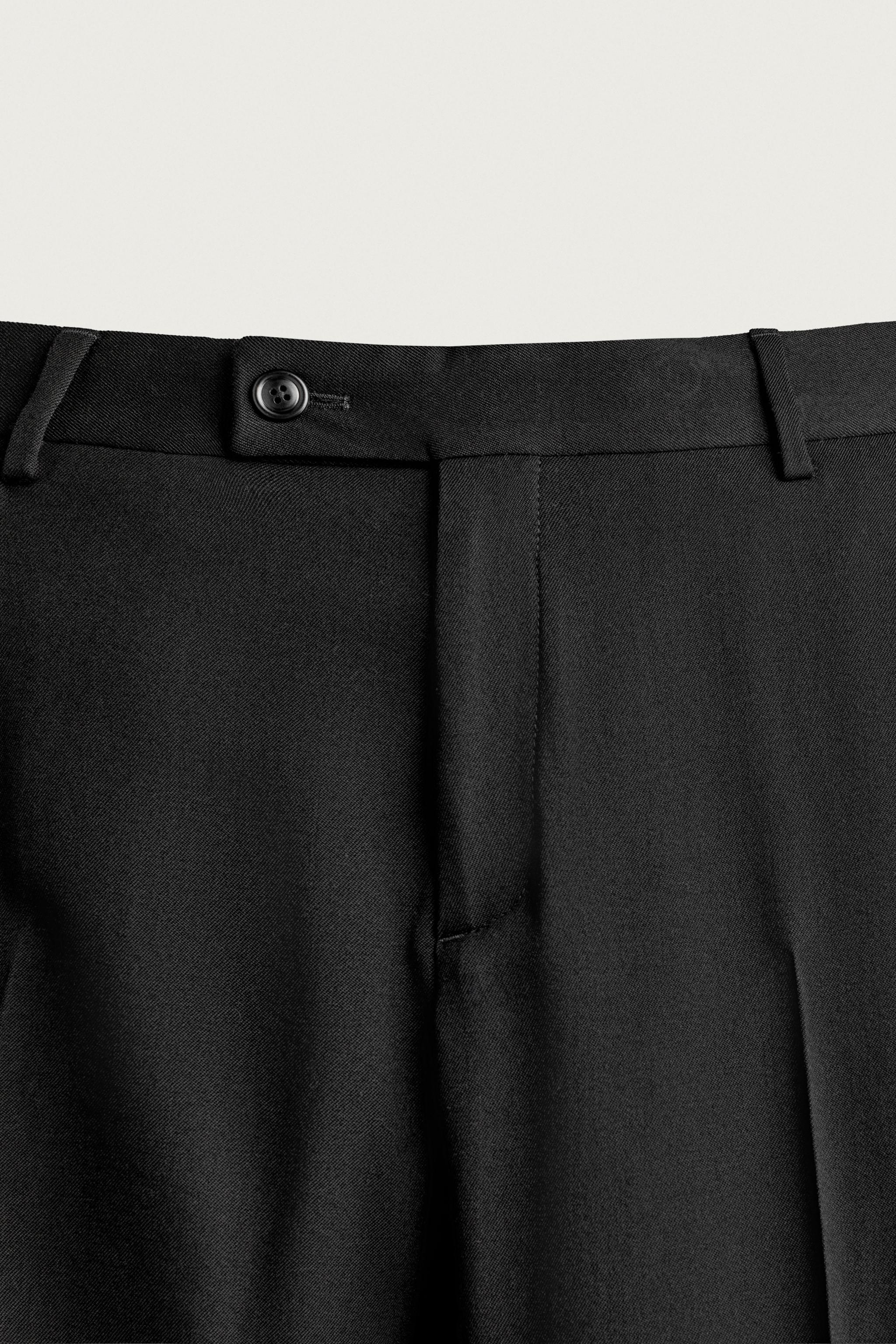 PANTALON DE COSTUME REGULAR FIT 100% LAINE