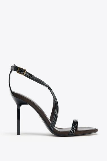 БОСОНОЖКИ НА ВЫСОКОМ КАБЛУКЕ — Черный от Zara
