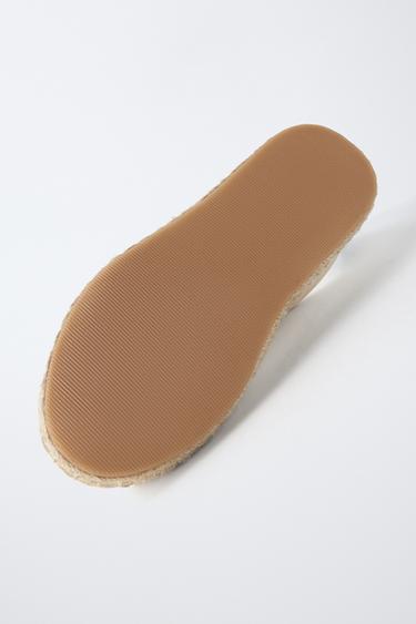 SNEAKER MIT JUTESOHLE - Weiß von Zara