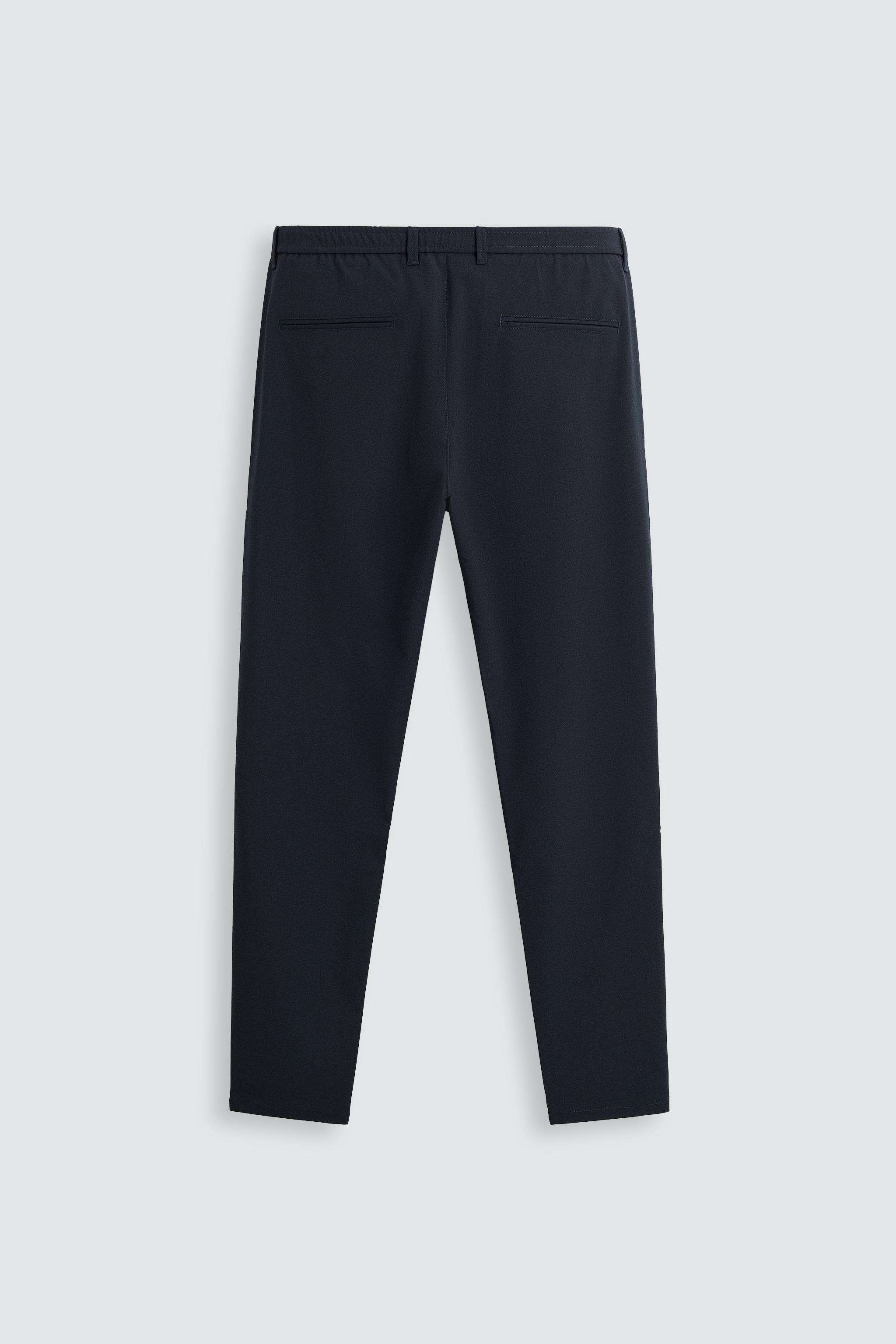 ZARA SLIM FIT パンツ 36 スリムフィットパンツ SLIM FIT STRETCH PANTS - Navy blue | ZARA United States