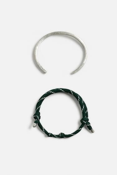 2-PACK OF ASSORTED BRACELETS - Silver by Zara