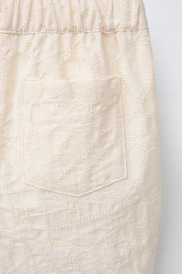 JACQUARD BERMUDA SHORTS - Ecru by Zara - Image 3