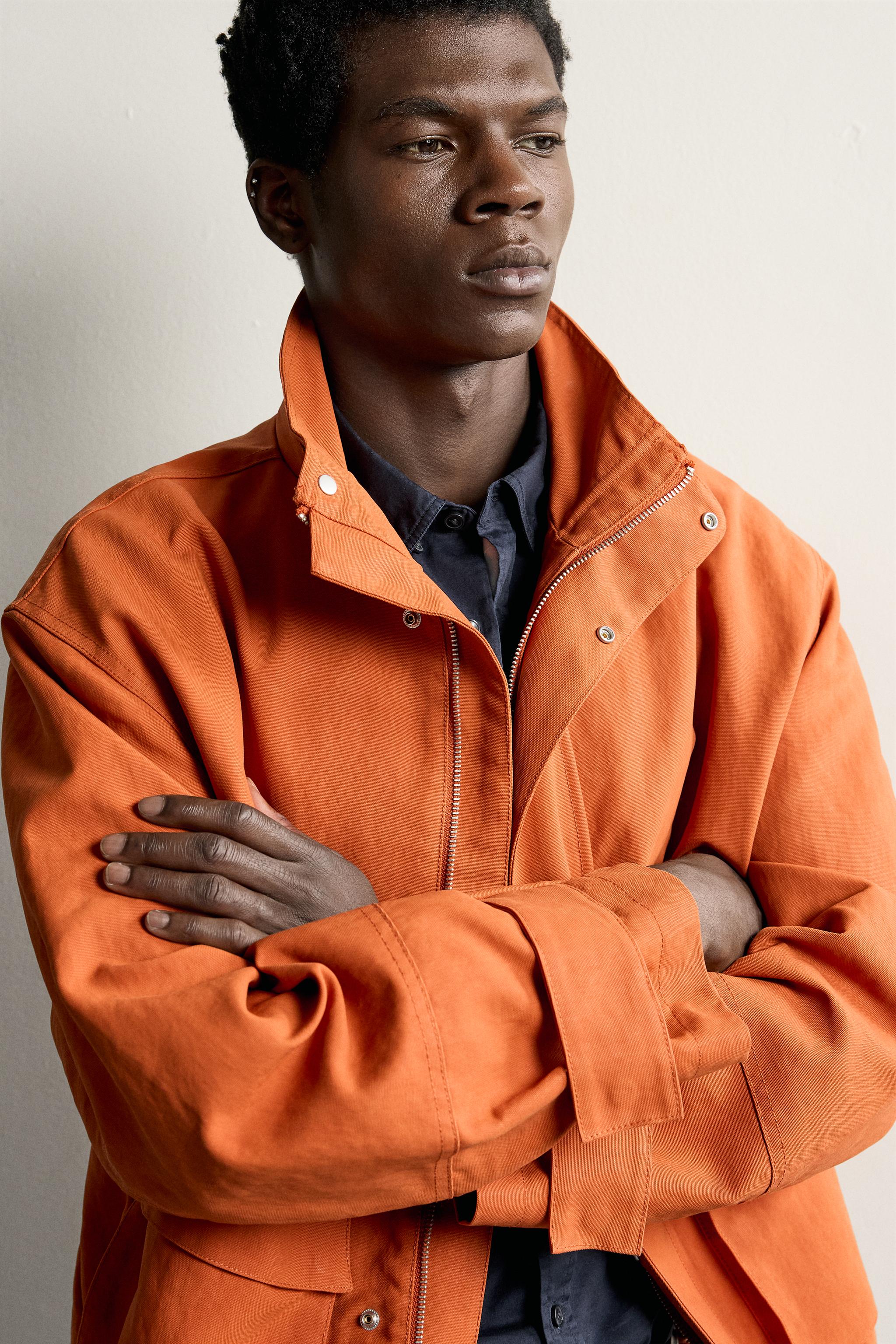 Мужские куртки Zara REGULAR FIT TECHNICAL JACKET — фото 7