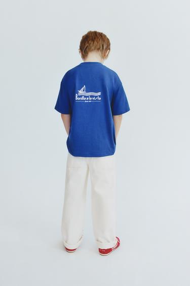 CAMISETA ESTAMPADA BONILLA A LA VISTA ® X ZARA - Azul de Zara