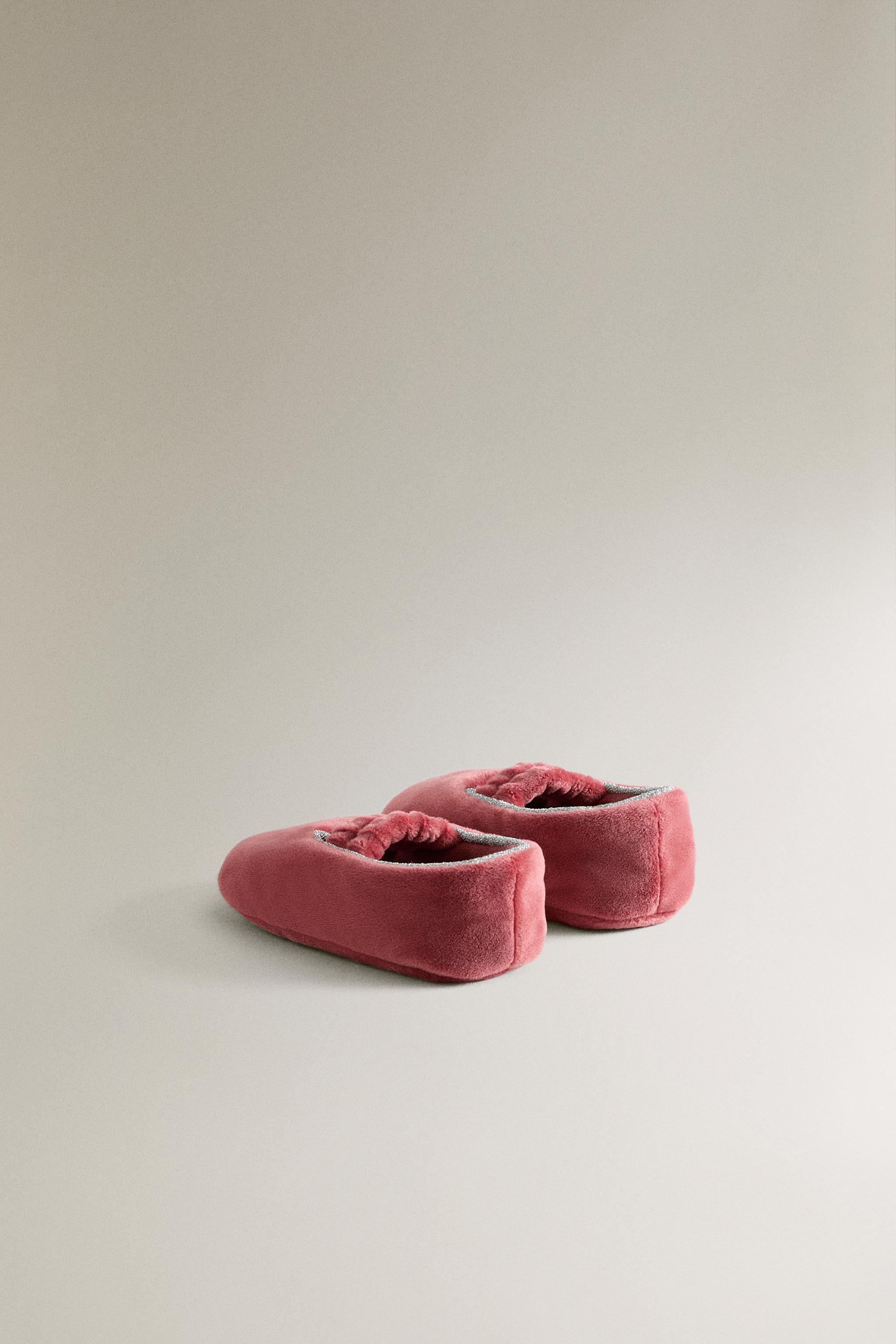 VELVET BALLET FLATS BOOTIES