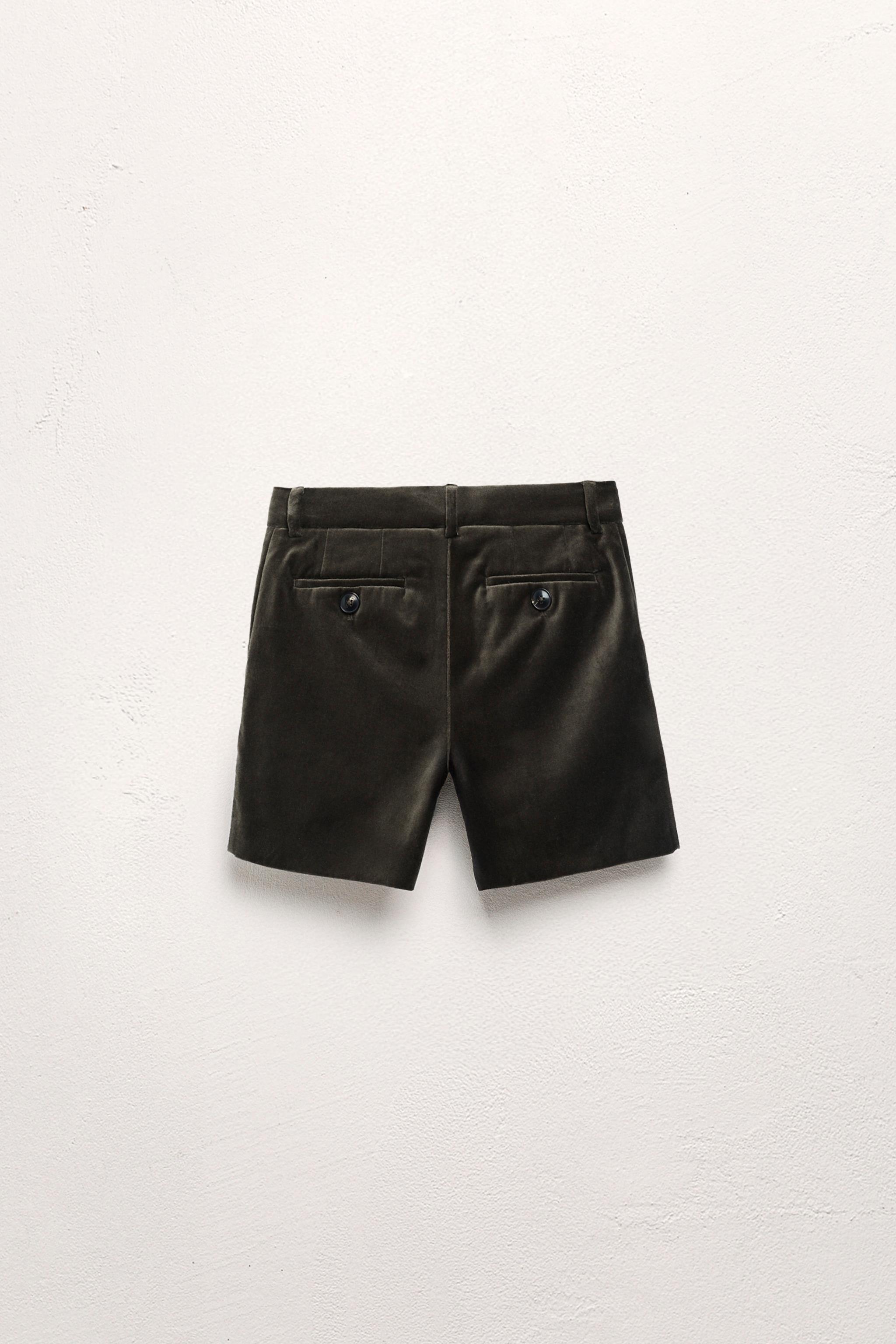 AGES 6-10 / LIMITED EDITION VELVET BERMUDA SHORTS