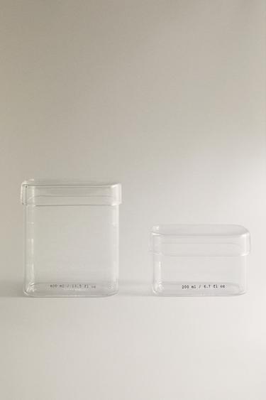 FRASCO ORGANIZADOR BAÑO BOROSILICATO LETRAS - de Zara