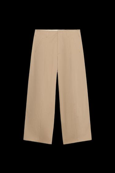 PANTALÓN CARROT ZW COLLECTION - whisk claro de Zara