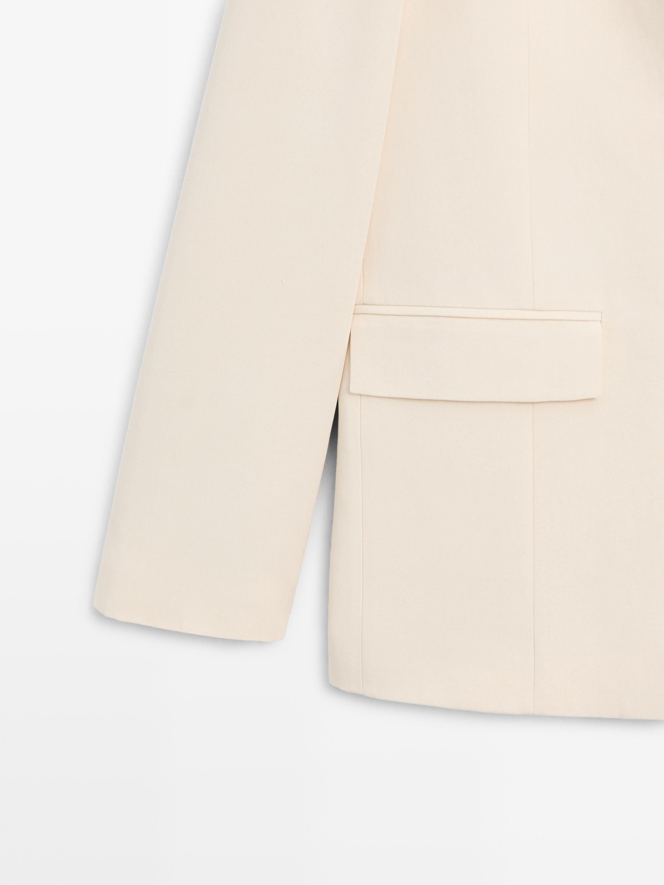 Veste satinée à col montant