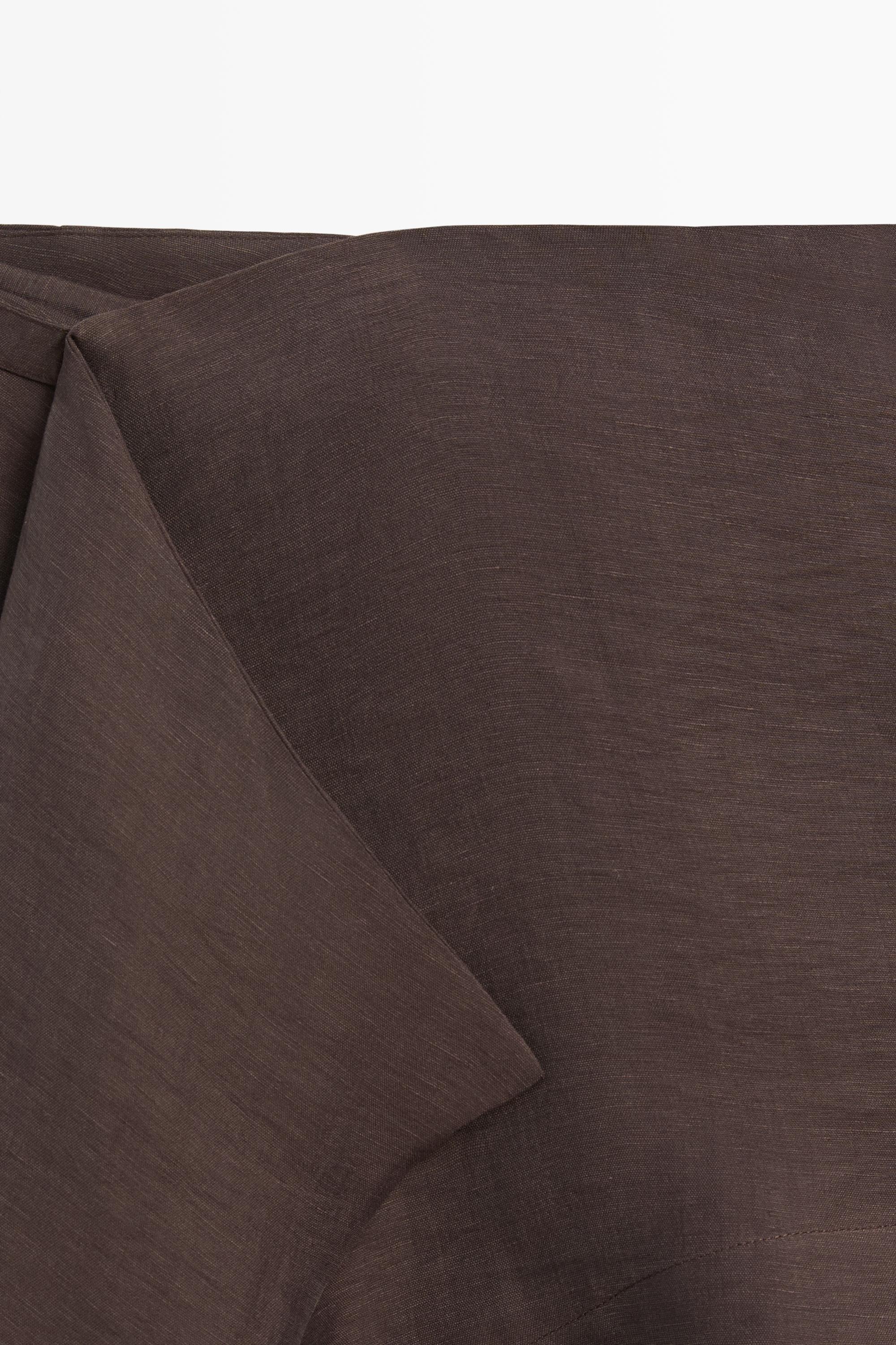 Pantalon détail jupe en lin