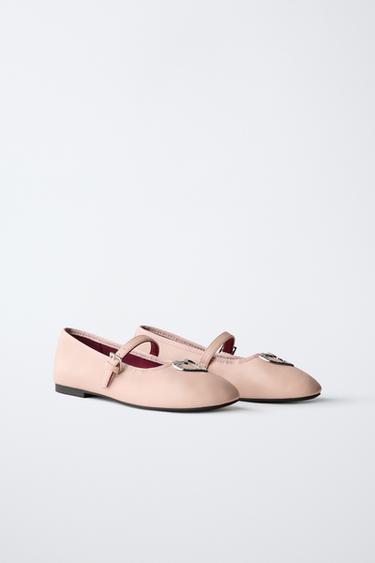 ბალერინას ფეხსაცმელი გული - Zara-ს Pink