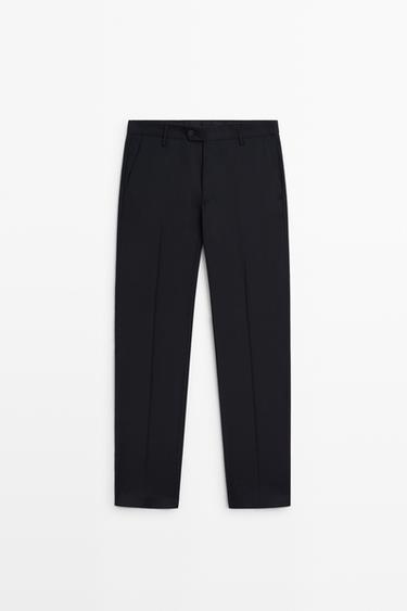 Wool suit pants — Navy blue 1