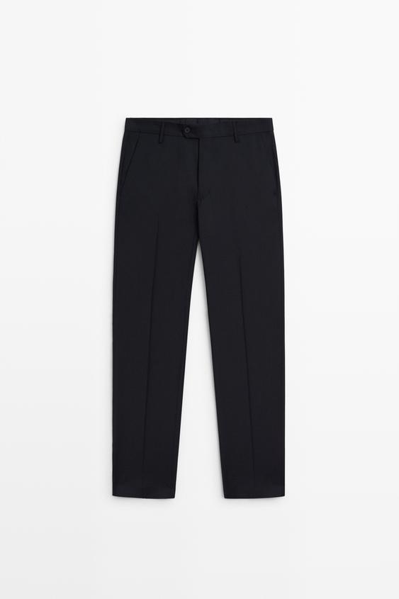Zara Wool suit pants - Navy blue - Image 0