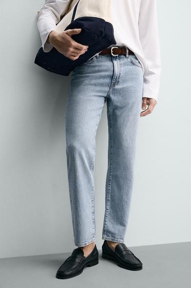 LIGHTWEIGHT REGULAR FIT JEANS - Mid-blue by Zara - Image 4