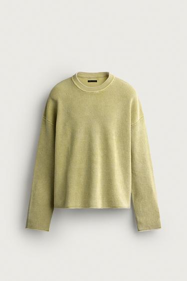 WAFFLE STRUCTURE JUMPER - Lime by Zara