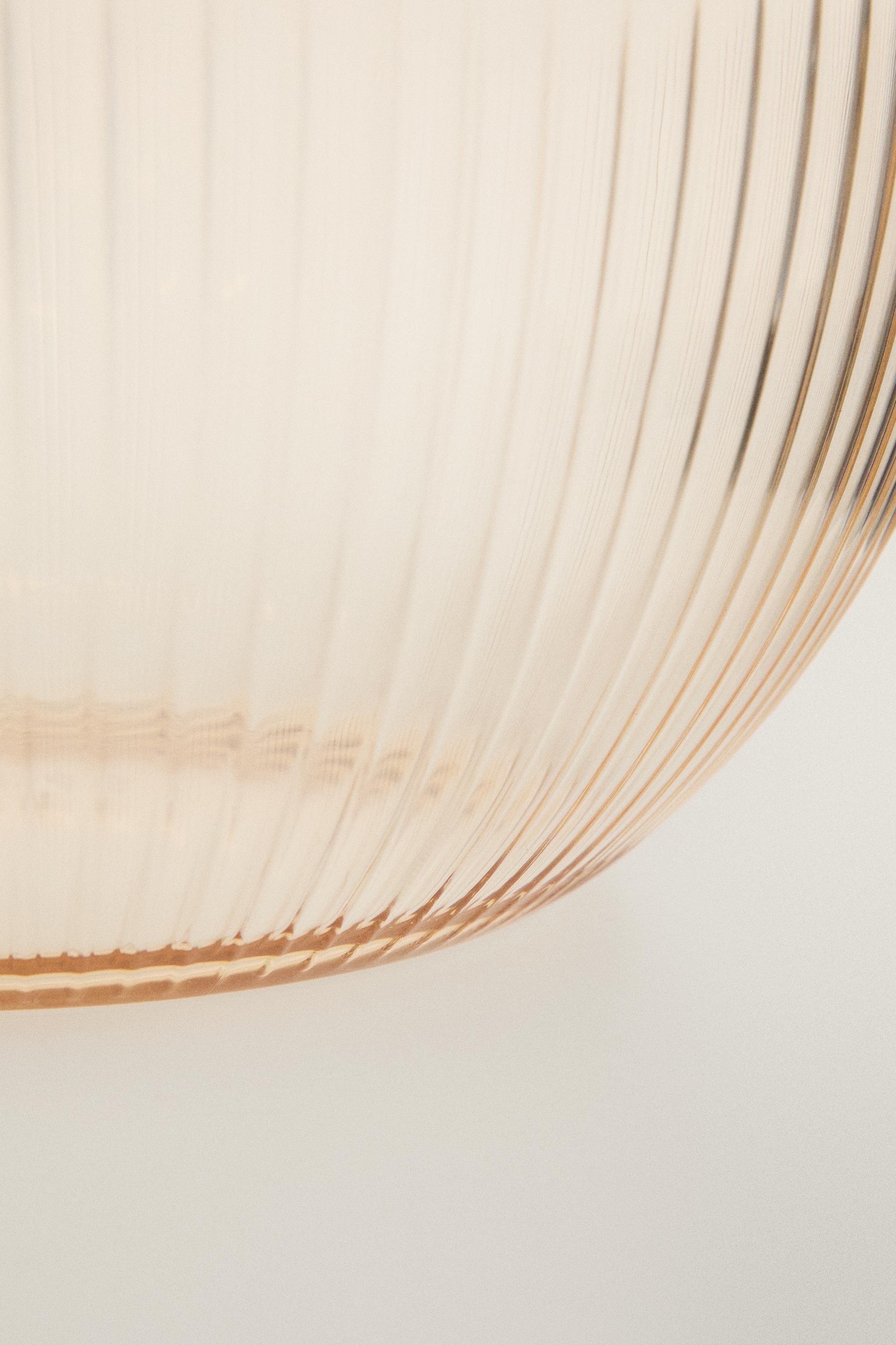 STRIPED ACRYLIC SALAD BOWL
