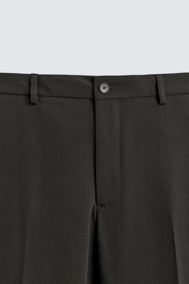 PANTALON DE COSTUME CONFORT - Marron foncé de Zara - Image 6