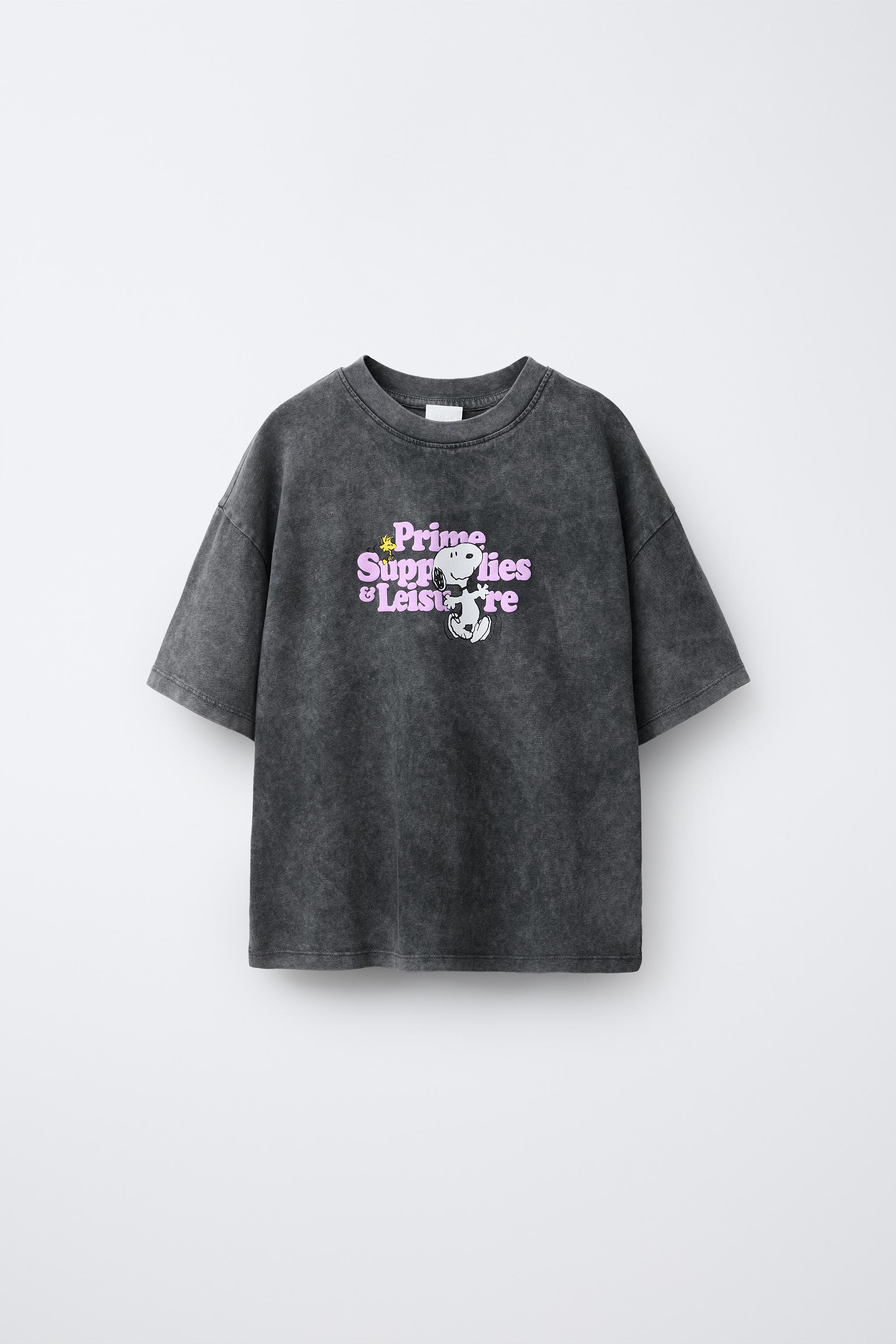 スヌーピー Tシャツ GU公式 | スウェT(5分袖) Peanuts 1