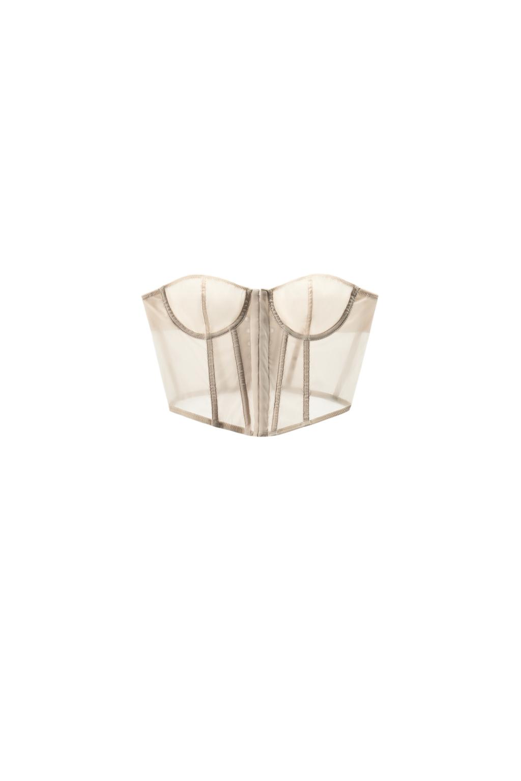 UNDERWIRE LACE-UP CORSET - image 3