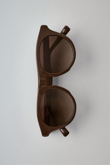 Zara PREPPY CAT SUNGLASSES - Brown