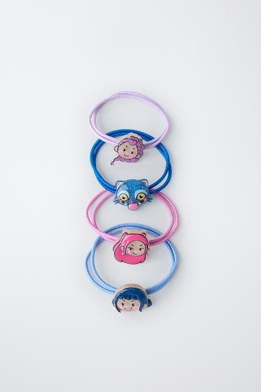 Zara 四件裝KPOP DEMON HUNTERS™ NETFLIX ©髮圈 - 藍色 - 圖片 0