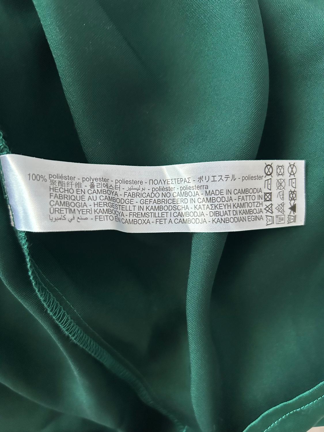 SATIN-FINISH DRESS WITH DRAPED DETAIL - Image 9