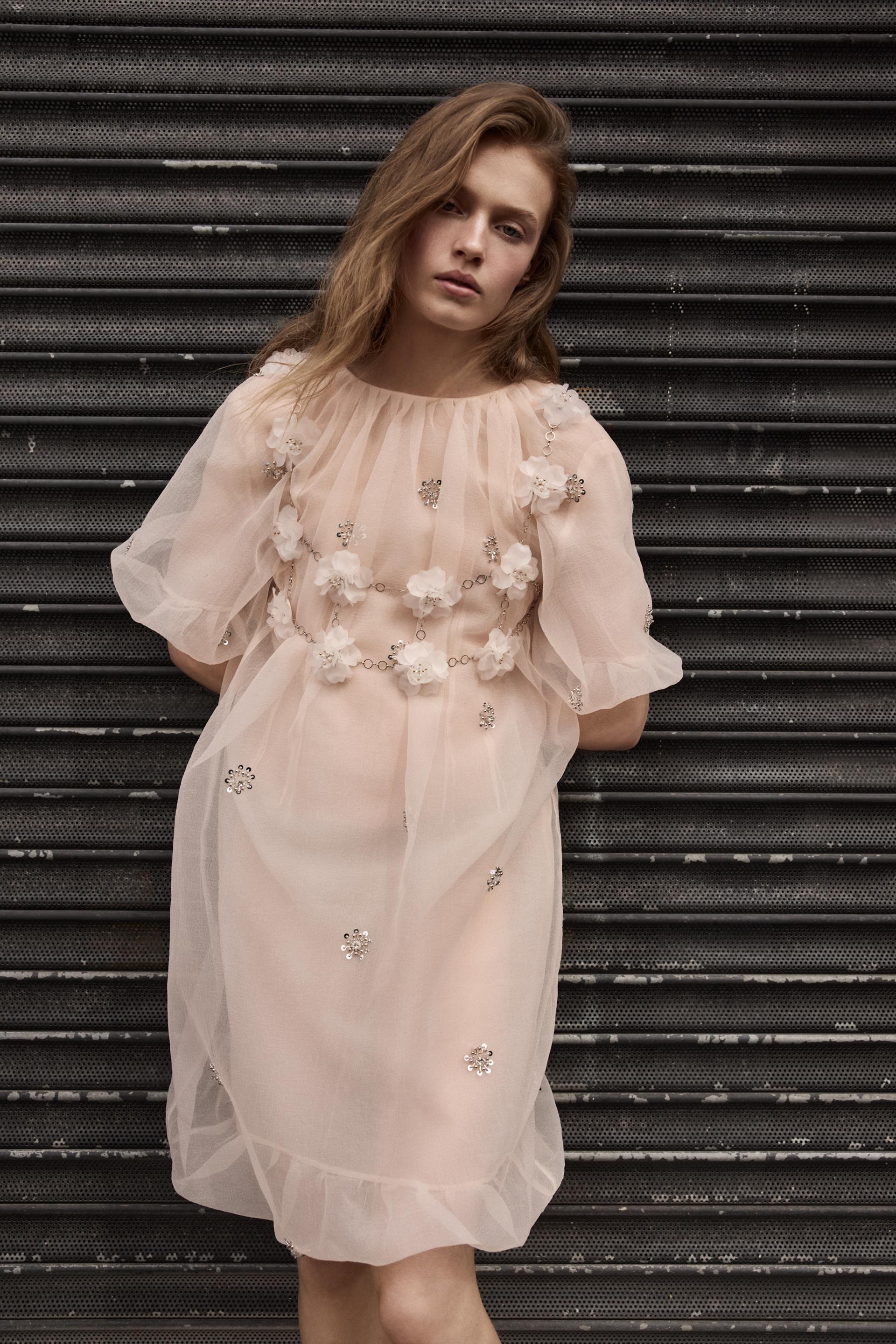 ORGANZA JEWEL DRESS - Pink | ZARA United States