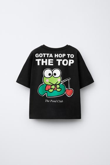 T-SHIRT KEROPPI © SANRIO - Noir de Zara - Image 1