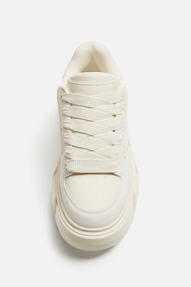 CHUNKY SOLE TRAINERS - White by Zara
