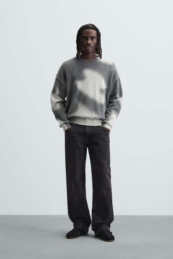 FADE PRINT SWEATER - Anthracite grey | ZARA New Zealand