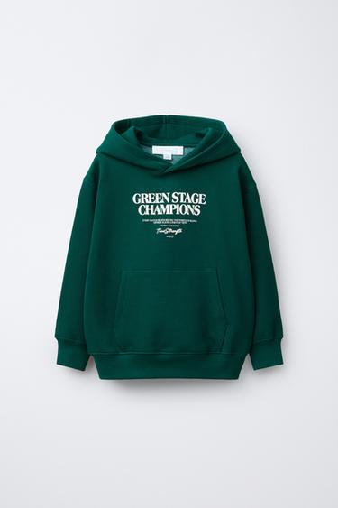 FOOTBALL HOODIE - Green by Zara