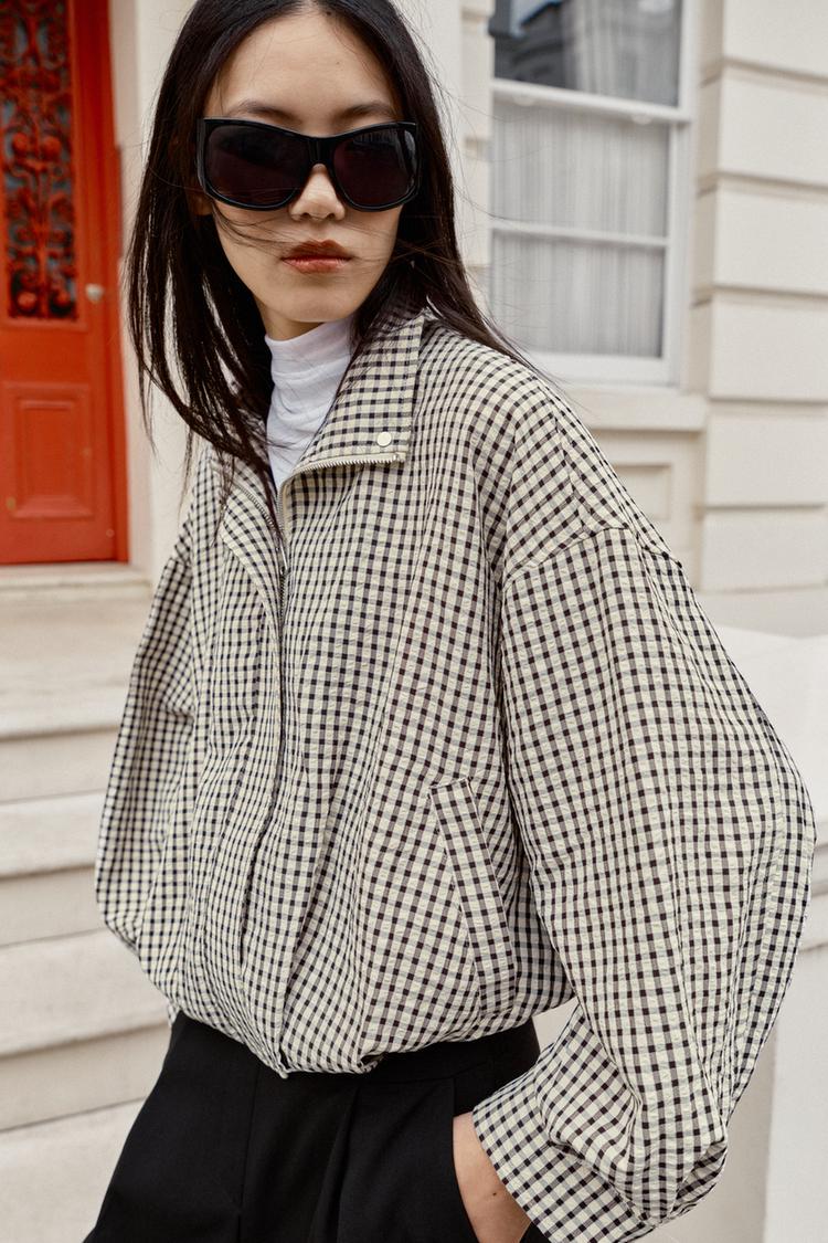 Chaqueta bomber de cuadros 4