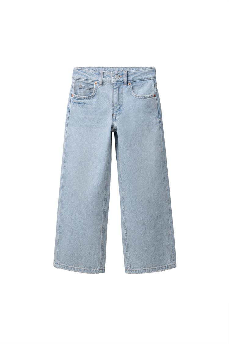 WIDE LEG JEANS — Light blue
