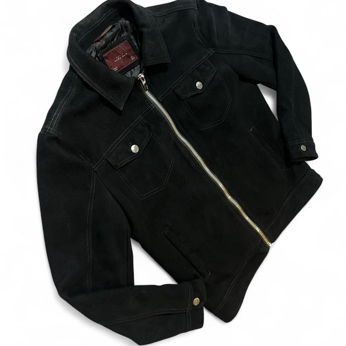 SUEDE LEATHER JACKET LIKE NEW. SIZE M. PURCHASED FOR 160 - Image 3