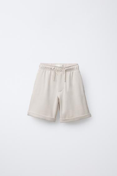 COMFORT BERMUDA SHORTS - Ecru by Zara