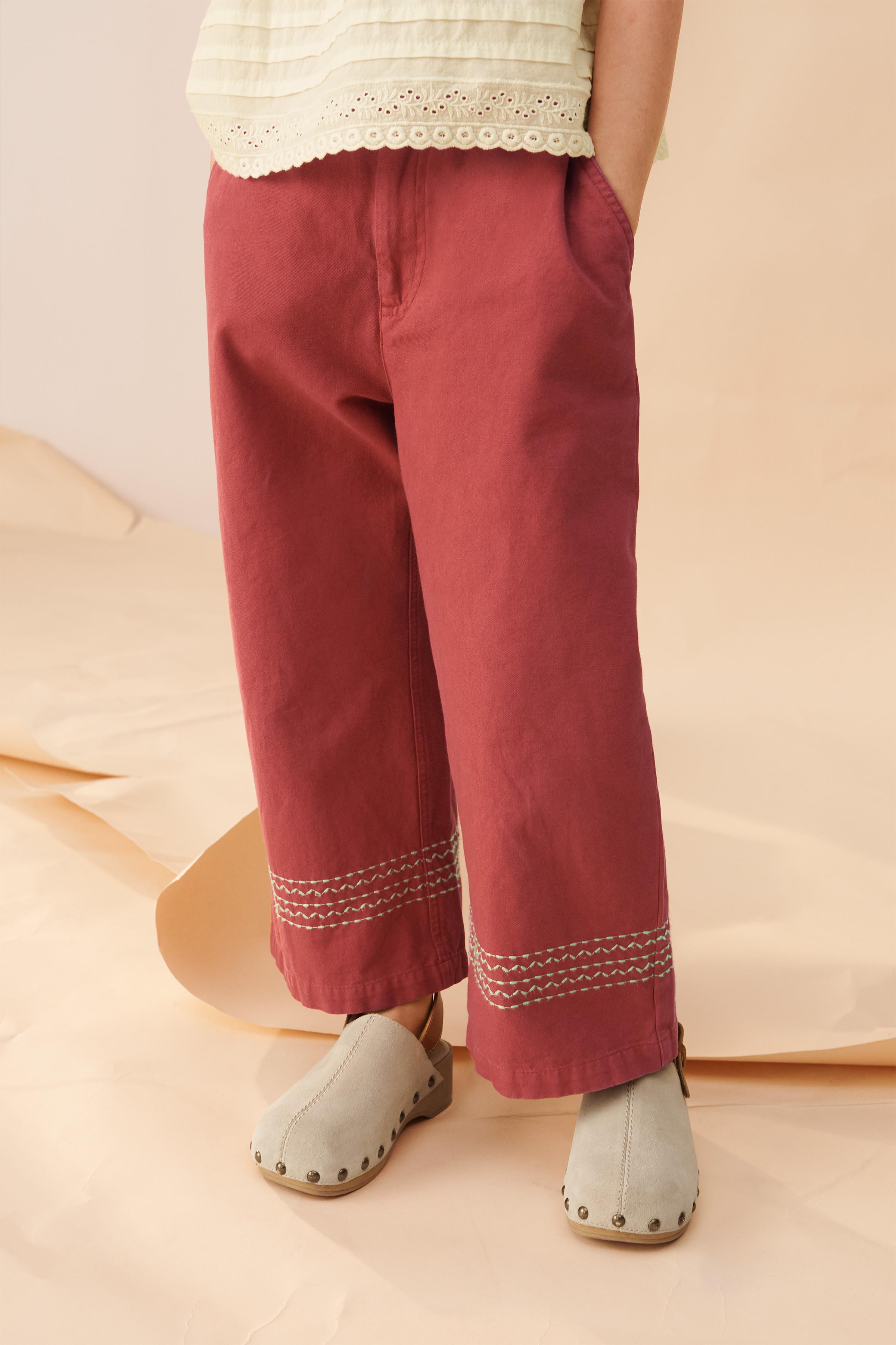 LIMITED EDITION STRAIGHT-LEG TOPSTITCH PANTS