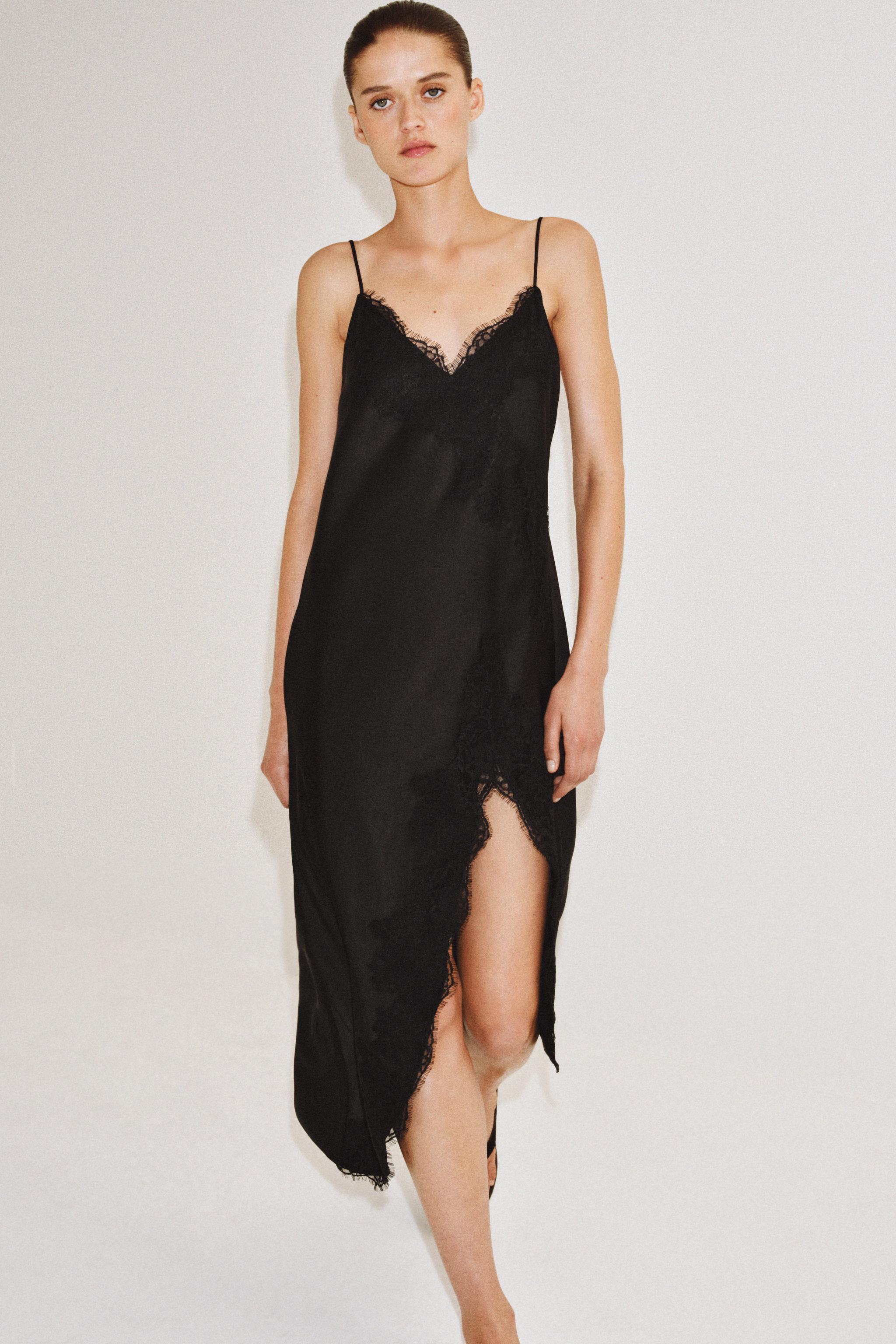 ZW COLLECTION SATIN LACE DRESS