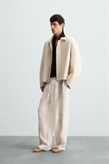 RELAXED FIT BOMBER JACKET - Sand by Zara - Image 3