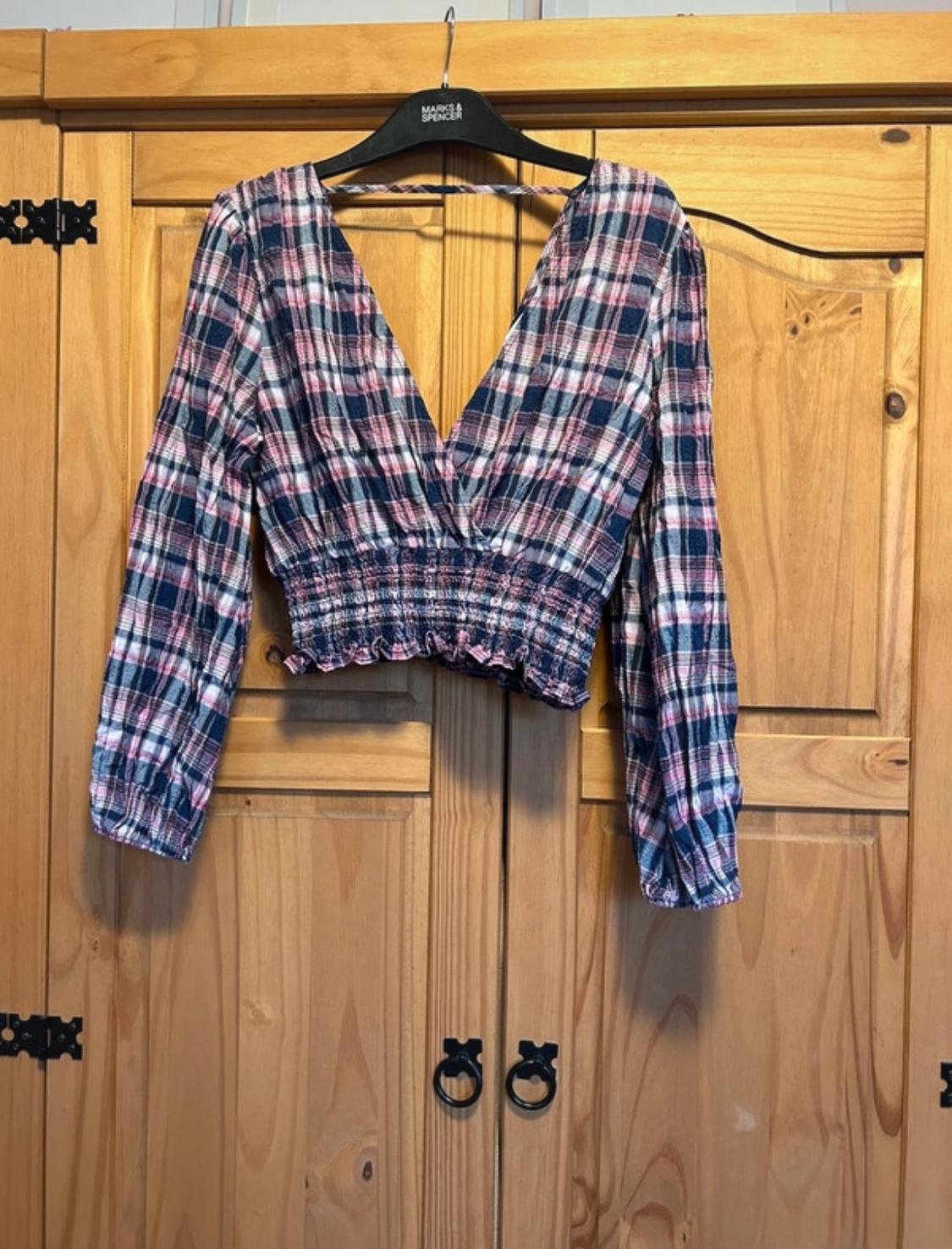 CHECK CROP TOP - Image 3