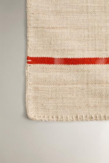 TAPIS LAINE COTON SUPRPIQÛRE X COLLAGERIE - rayures de Zara - Image 3