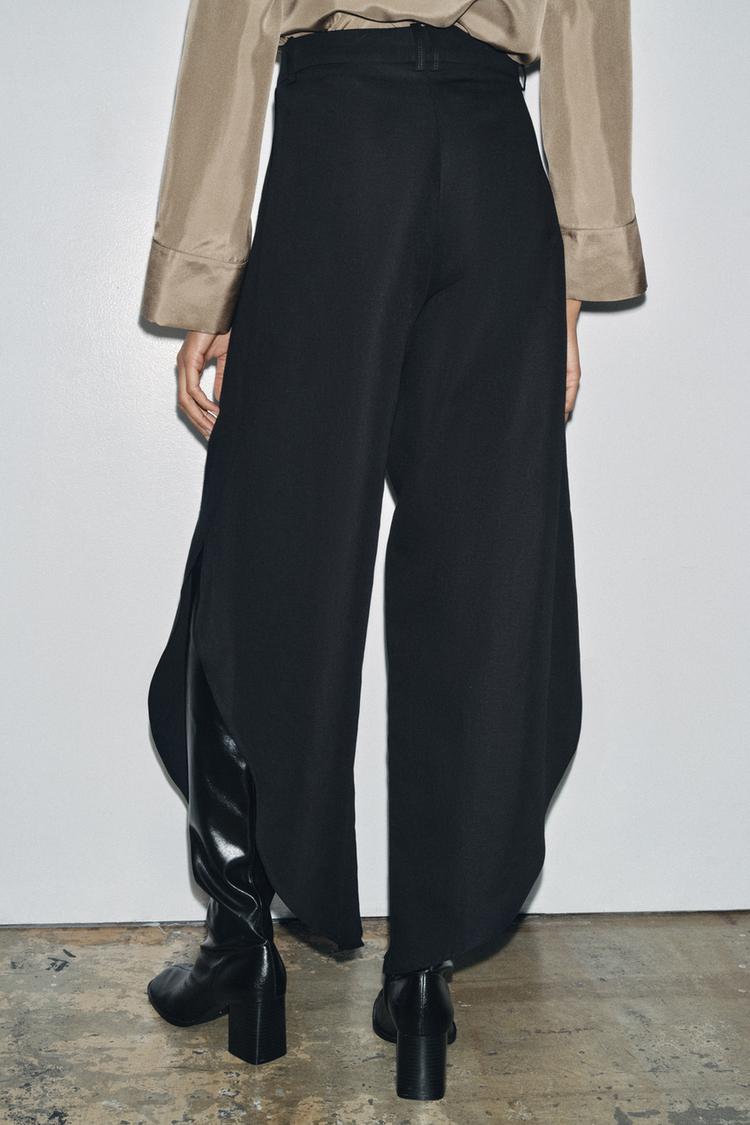 ZW COLLECTION WIDE-LEG PANTS WITH VENTS