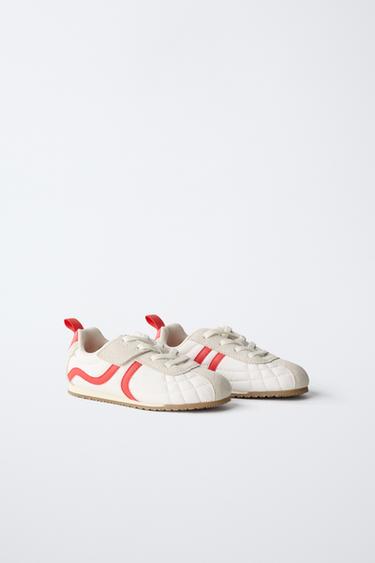 BASKET DE SPORT RÉTRO - Blanc de Zara - Image 1