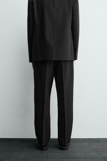 100% WOOL SUIT TROUSERS - Black by Zara - Image 2