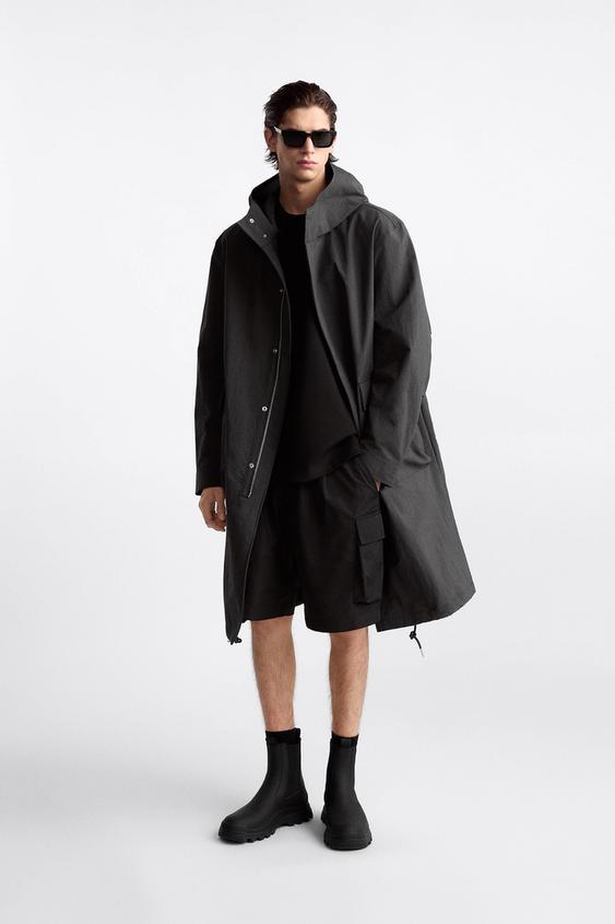 VOLUMINOUS RUBBERISED ANKLE BOOTS Black ZARA South Africa