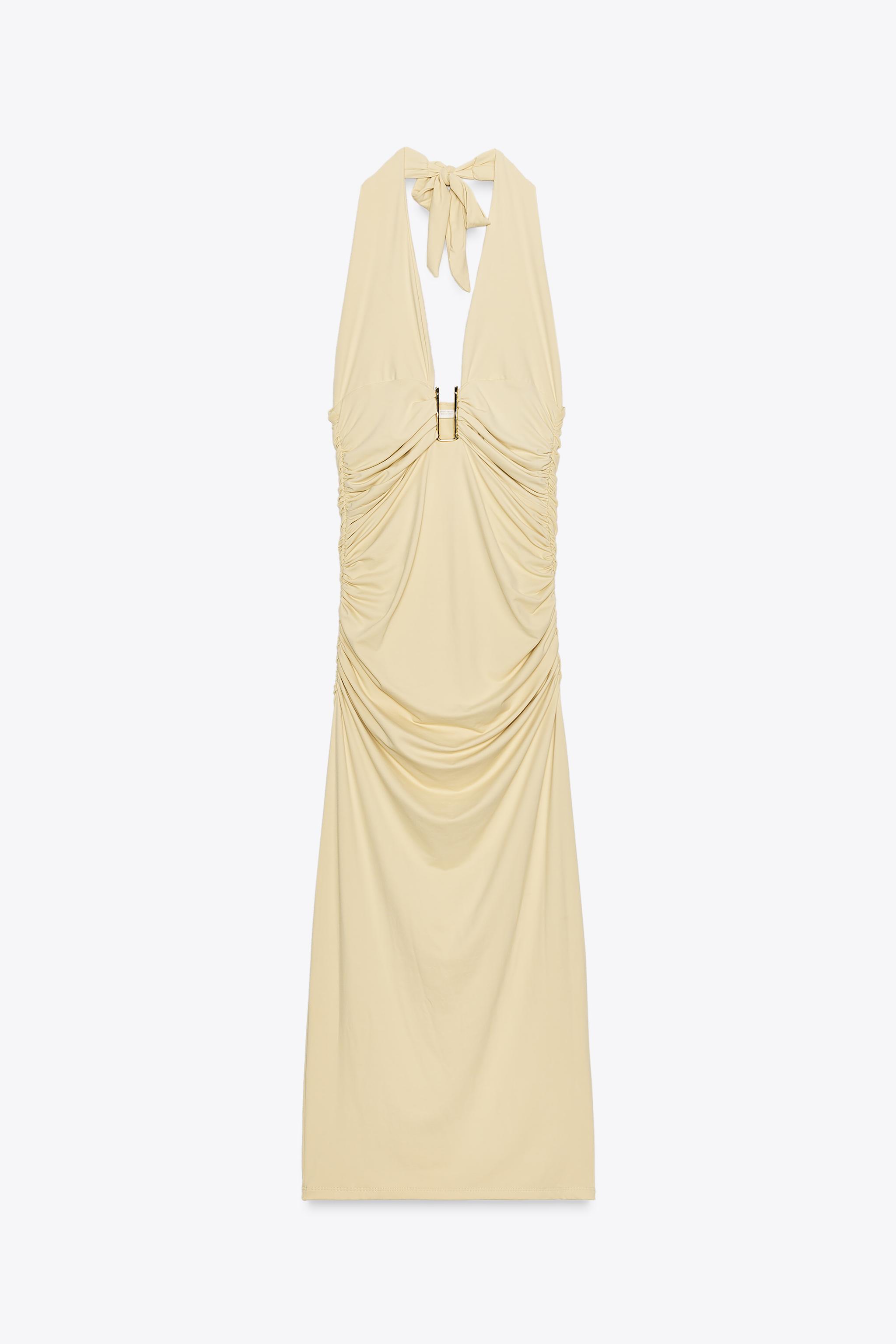 【SALE★国内発送】  A-Line Halter Dress Halter Neck Dress – KUOSE.com