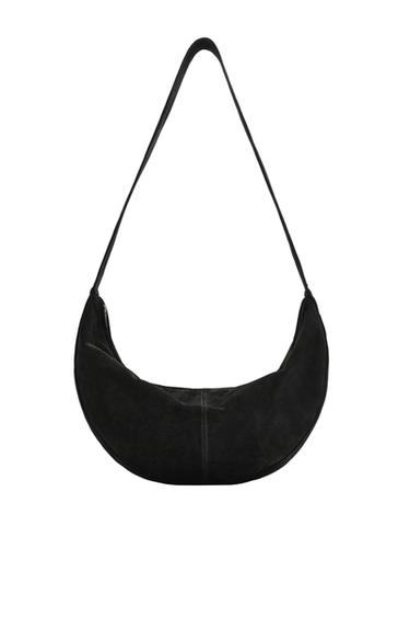 BOLSO HOMBRO PIEL - Negro de Zara