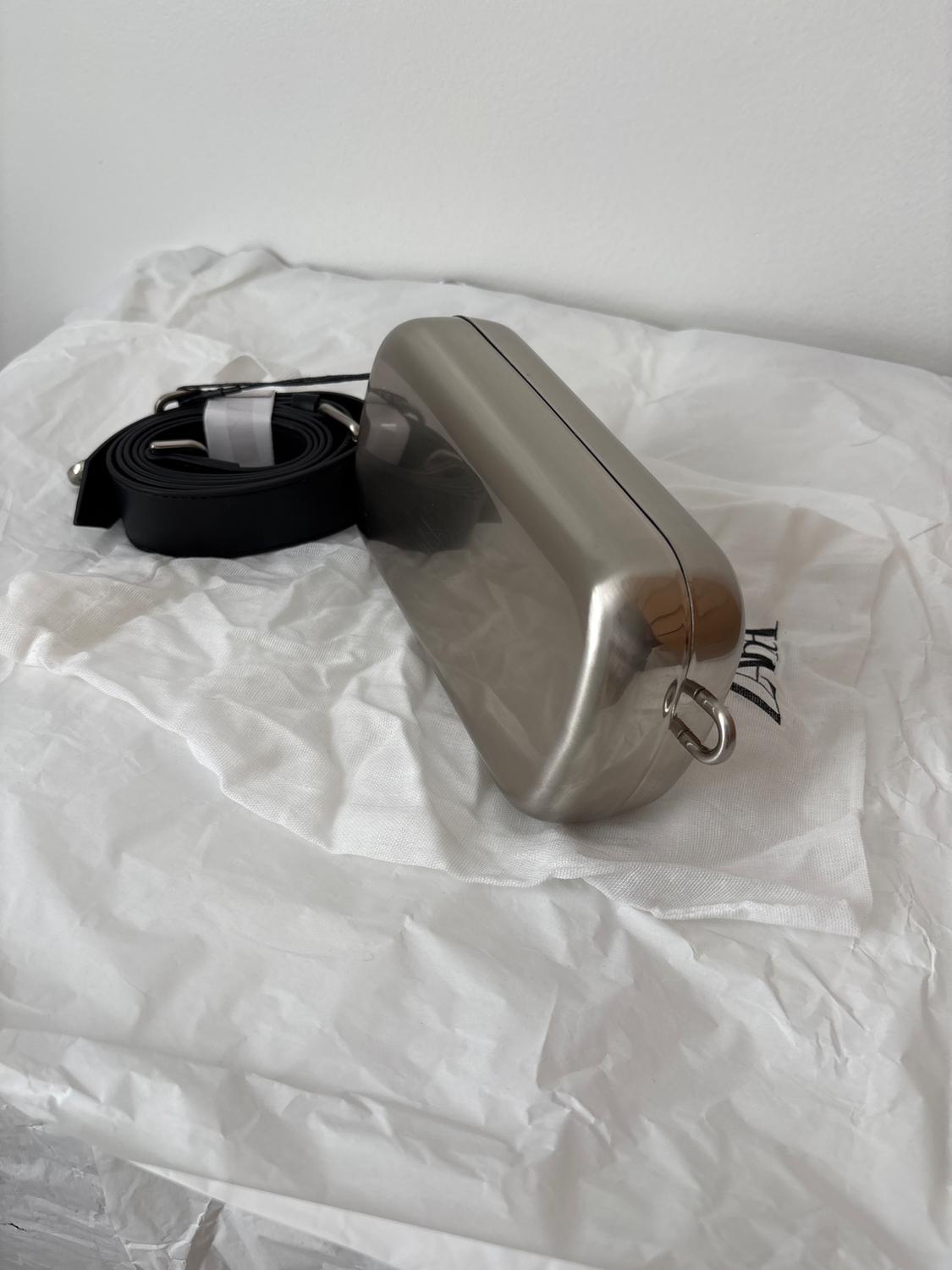 METALLIC MINI CROSSBODY BOX BAG - Image 4