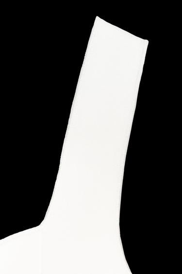 PEPLUM STRETCH TOP - Oyster-white by Zara