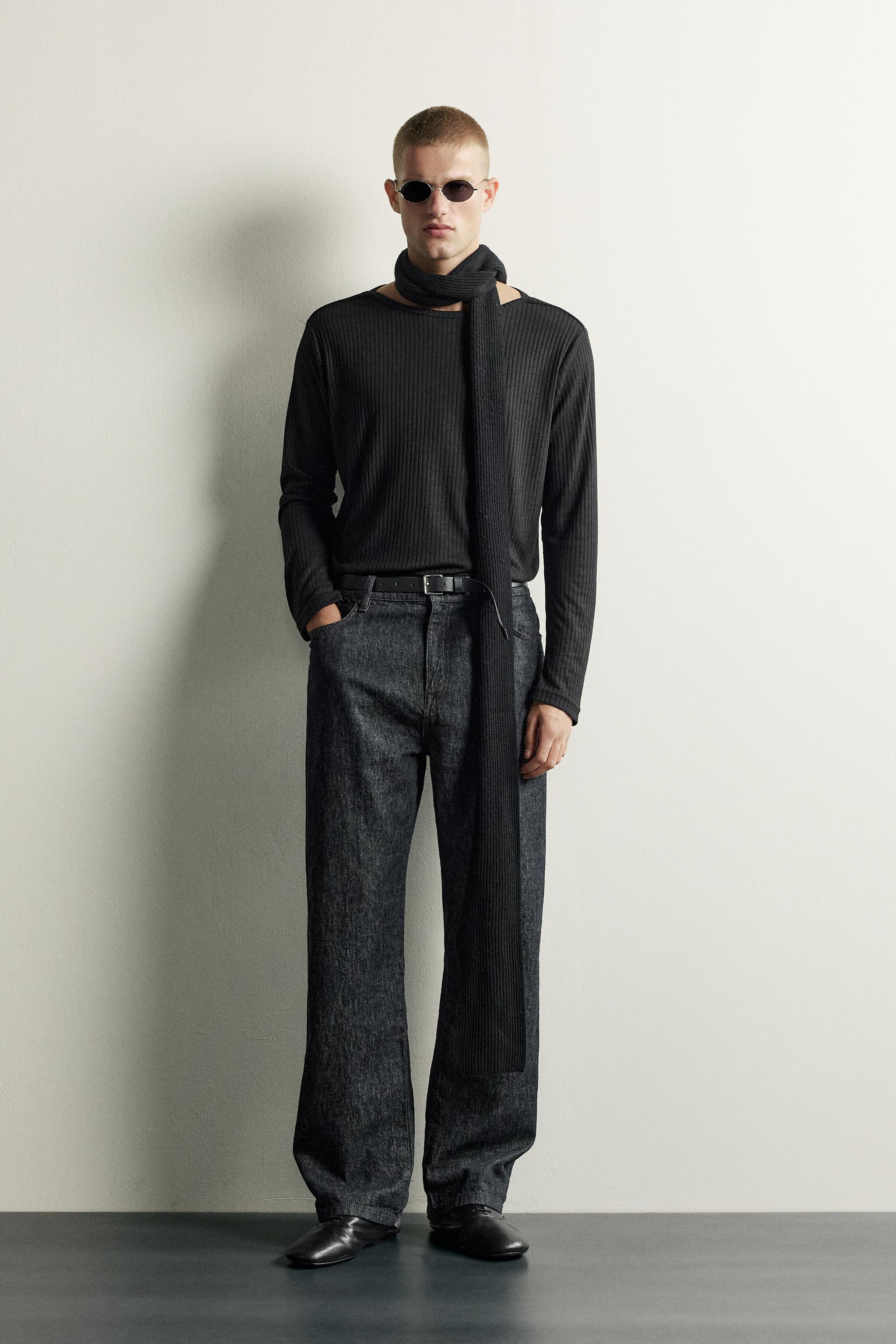 RELAXED FIT RIBBED T-SHIRT